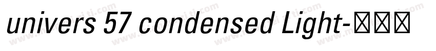 univers 57 condensed Light字体转换